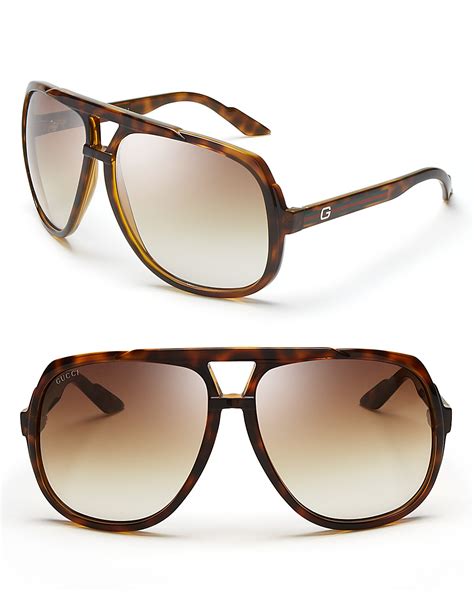 gucci sunglasses 58mm|Gucci oversized aviator sunglasses.